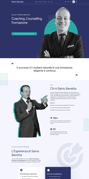 Anteprima del sito per la formazione
